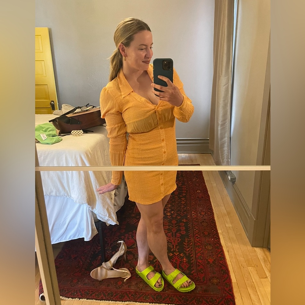 ASOS Peach Stretch Mini Dress